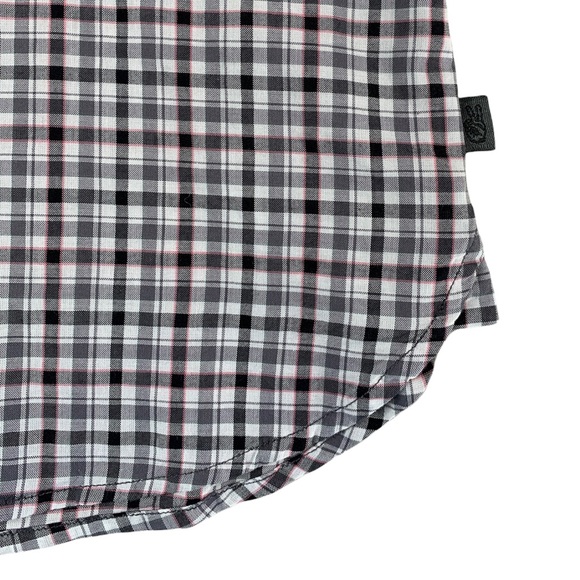 John Varvatos Men’s Medium Long Sleeve Shirt Checkered - Picture 9 of 13